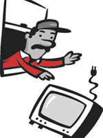 تلويزيون را خاموش كنيد