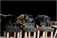 تیم شنا در تالار مولوی روی صحنه می‌رود