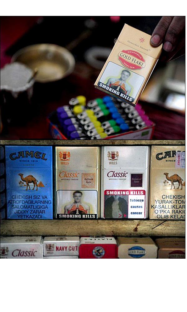 تصویر جان تری بر روی پاکت های سیگار هندی!